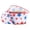 White, variant on LaRibbons 2 1/2" Wired Ribbon | Red/White/Blue Stars | 10 Yard Roll