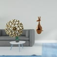 thumbnail image 2 of Escultura de pared de metal rústico con diseño de animal, estatua de hierro forjado, placa colgante 3D, colgante decorativo para oficina, sala de esta, 2 of 8