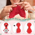 thumbnail image 3 of Minijuguete de ganchillo hecho a mano con forma de flamenco de Bdayption, 3 of 7