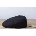 thumbnail image 4 of Hanna Hats of Donegal Vintage Flat Tweed Cap 100% Wool Driving Irish Men's Black Hat Handcrafted in Ireland, 4 of 7