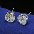 thumbnail image 2 of HOOUN Women 925 Silver Cubic Zircon Ear Dangle Drop Earrings cuff Stud wedding sets-14# Ear Stud, 2 of 2
