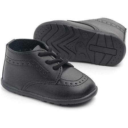 

Infant Baby Boys Girls Loafers Classic PU Leather Wedding Dress Shoes Toddler Brogue Formal Flat Lazy Crib Oxford First Walking Christening Shoe