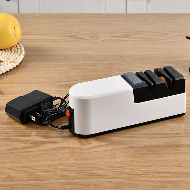 Afilador de cuchillos eléctrico (modelo de cable de alimentación), sistema de afilado de cuchillos de cocina de 2 etapas afilado rápido ShuxiuWang 1327533069427
