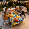 thumbnail image 2 of Washable Rectangular Oktoberfest Beer Pattern Tablecloth 140x140cm, Decor Fabric For Patio Kitchen Garden Party, 2 of 4