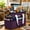 Deep Purple, variant on LAVFOX Craft Organizer Tote Bag, Portable Art Storage Caddy with Multiple Pockets, Bluish Green