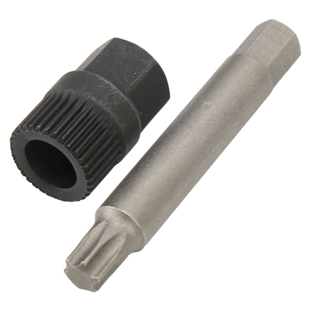 Alternator Wrench, 33 Teeth Wear Resistance Alternator Pulley Drill Bit Kit Impact Proof For Car