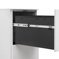 thumbnail image 5 of 2 Drawer File Cabinet with Lock Mobile Metal Office Storage Filing Cabinet Fully Assembled for A4, Letters, and Legal Documents, White, 5 of 6