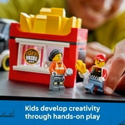 LEGO City Fries Food Truck Building Toy for Kids - Pretend Play Truck Toy for Boys & Girls, Ages 5+ Mobile Restaurant Playset W/2 Minifigures & Detachable Kiosk - Gift Idea for Birthdays - 60488