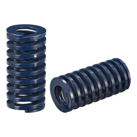 

Die Spring 2 Pack 40mm OD 80mm Long Spiral Stamping Light Load Compression Die Springs Blue