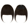 thumbnail image 2 of Clips dans les Cheveux Humains Franges Extensions de Cheveux Air Bangs 3D Cheveux Raides, 2 of 5
