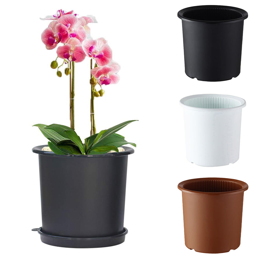 Details about   6 inch Round Orchid Pots 6 pack Translucent 