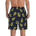 thumbnail image 3 of Kdxio Avocado Pattern Mens Casual Shorts - Drawstring Summer Beach Sports Shorts for Men, 3 of 9