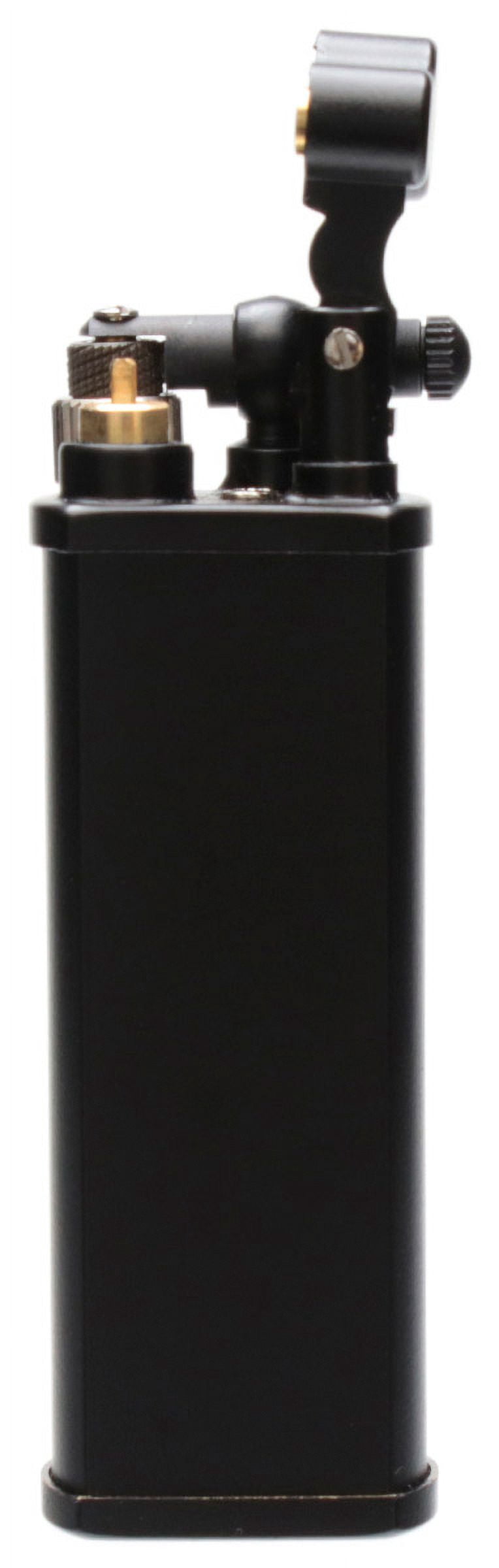 Black Matte Kiribi Kenshi Double Soft Flame Pipe Lighter - 3080