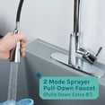 thumbnail image 5 of Tehila Grey 19 Gallon Utility Sink with High-Arc Chrome Pull Down Faucet, 5 of 9