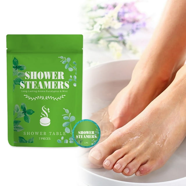 Bombas de Ducha de Aromaterapia con Eucalipto y Menta | 7 Regalos de Cumpleaños para Mamás | Experiencia de Spa En Casa | Relajación con Aromaterapia Natural | 197 G