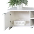 thumbnail image 6 of Madesa TV Stand with Cabinet Storage and Open Shelves for 55, 65 Inch Media Storage Gaming Media Console Living Room Entertainment Center Modern Wooden Television Cabinet - White, 6 of 8