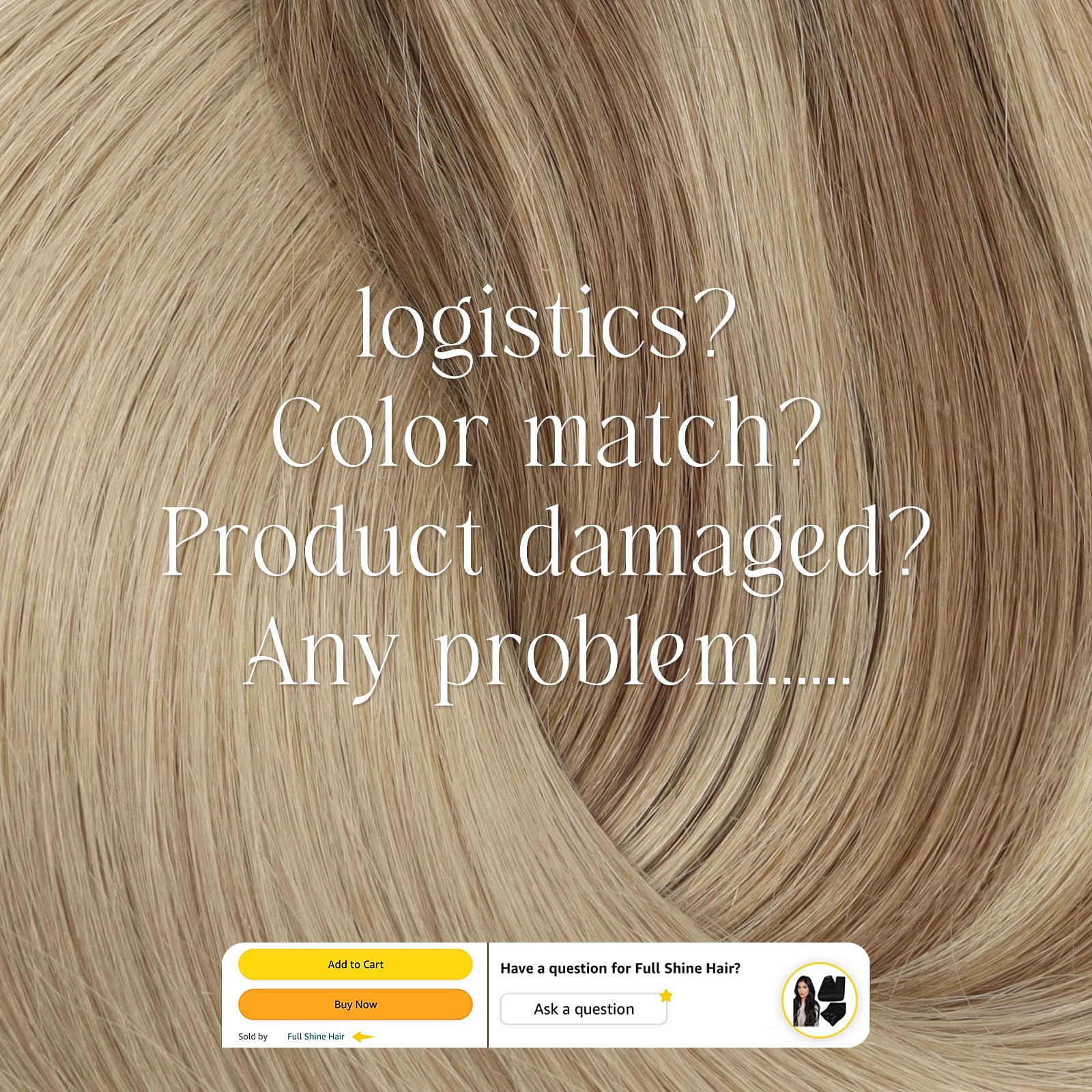 Full Shine Clip in Human Hair Extensions Balayage Color 10 Golden Brown Fading to 16 Golden Blonde Highlight 16 Blonde Double Weft Invisible Clip in 12 Inch for Women Adult