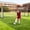 Metal Non-Foldable Black, variant on 6x4ft Soccer Goals, Foldable PVC Full Size Soccer Goal for Backyard, Weatherproof Metal Soccer Goal for Teens/Adults Practice Training,White