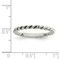 thumbnail image 3 of Sterling Silver Polished Twisted 1.75mm Women's Ring - Size 8, 3 of 3