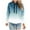 Light Blue, variant on MuZeFu Hoodies for Women Plus Size on Women's Winter Gradient Printed Plush Casual Long Sleeved Hooded Sweater