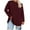 Wine 1, variant on BLVB Womens Plus Size Long Sleeve Shirts Crewneck Casual Tunic Tops Basic T Shirts Loose Fit Tee Tops