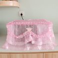 thumbnail image 2 of Microwave Cover for Oven Protection Made of Polyester Pink Color Easy to Use and Clean 1Pc, 2 of 8