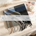 thumbnail image 3 of Atkumj Men's Scarf Trendy Warm Cozy Tassels Winter Scarf for Cold Weather, 3 of 5