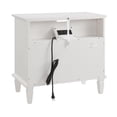thumbnail image 3 of S-HOME Mid-century Modern Nightstand 2 Drawers Solid Wood Legs USB Ports & Outlets Bedside End Table - Elegant Storage Solution, 3 of 12