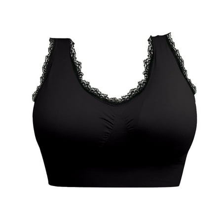 

dtydtpe bras for women sports bras - padded seamless high impact support for yoga workout fitness bras for women no underwire black