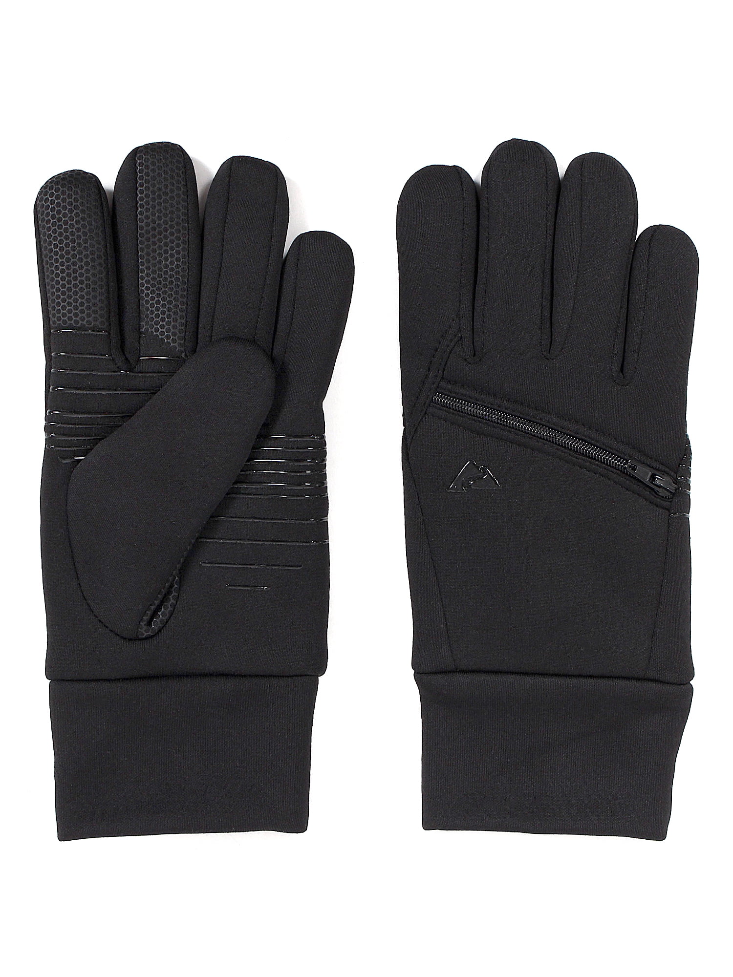 Ozark Trail Women's Active Stretch Fleece Gloves with Pocket, Black