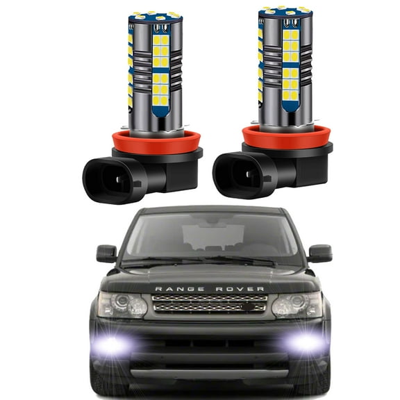 2pcs LED Fog Lights Fits for Land Rover Range Rover Sport L320 2005-2013 6000K White Front Fog LED Bulbs
