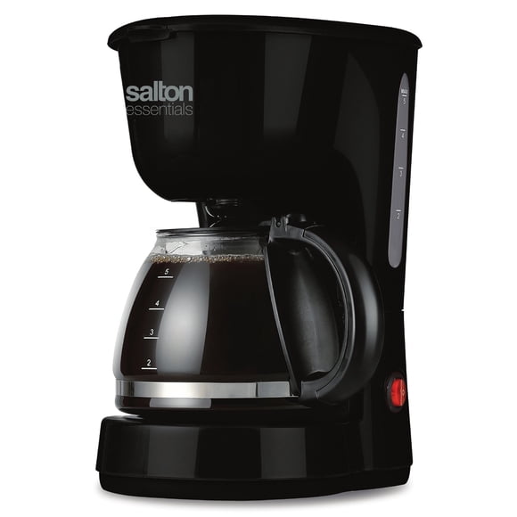 Salton Essentials Black 5-Cup Coffee Maker