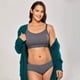 thumbnail image 4 of Sostén Gratlin para Mujer Talla Grande de Algodón para Lactancia Deportiva Carbón Talla L, 4 of 6