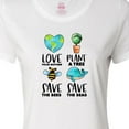 thumbnail image 4 of Inktastic Earth Day Plant a Tree Save the Bees Save the Seas Love Your Mother Earth Women's T-Shirt, 4 of 5