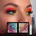 thumbnail image 3 of Puntoco Set de 177 sombras de ojos en polvo, colorete, brillo de labios y reparador facial con pincel, set de maquillaje para principiantes, 3 of 5