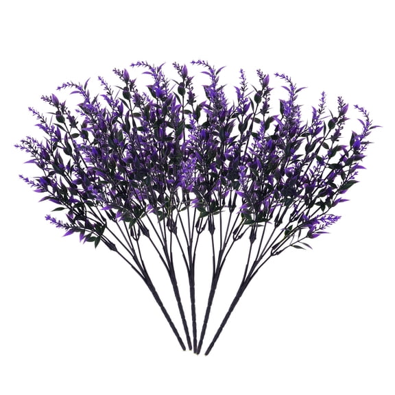FOMIYES PP Fake Lavender Bunch Artificial Flower Stems 15 Pieces