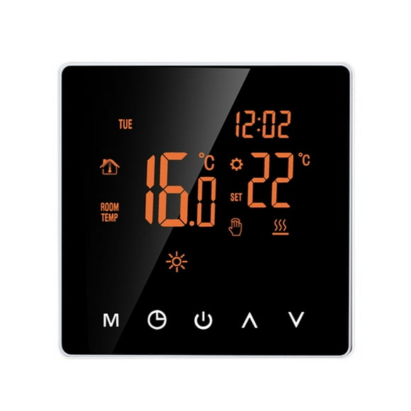 tssuouriy Thermostat Intelligent WiFi, Chauffage au Sol Électrique Température de la Chaudière Eau/gaz 3A Sans WiFi