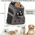 thumbnail image 2 of Large Pet Carrier Backpack Bubble Backpack Carrier for Fat Cats and Puppies AirlineAppd Grey, 2 of 5