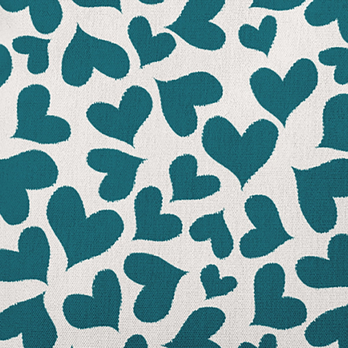 20"x14" Simply Daisy Valentines Patterned Hearts Poly Indoor/Outdoor Pillow, Teal Qty 1