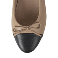 thumbnail image 4 of Jeffrey Campbell Arabesque Natural Nude Black Rounded Toe Slip On Ballet Flats (Natural Black, 10), 4 of 4