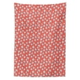 thumbnail image 3 of Ambesonne Dogs Tablecloth Rectangular Table Cover, Dogs in Santa Claus Hats Xmas, 52"x70", Dark Coral Pale Grey, 3 of 4