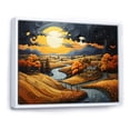 thumbnail image 2 of Designart "Countryside Moody Skies Collage II" Landscapes Floater Framed Canvas Art Print, 2 of 7