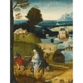 thumbnail image 2 of Follower of Cornelis Massys 12x14 Gold Ornate Wood Frame and Double Matted Museum Art Print Titled - The Flight into Egypt, 2 of 4