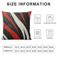 thumbnail image 5 of YINGXI  Throw Pillow Covers Decorative Cushion Modern Abstract Red Black White and Grey Wavy Vertical Stripes Dot Polyester Pillow Cases Square Pillocases for Bed Sofa 20x20in, 5 of 5