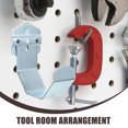 thumbnail image 2 of 2 Pcs Tool Hook Pegboard for Shop Utility Hooks Wall Mount Clothing Rack Garage Pegs, 2 of 6