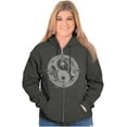 thumbnail image 4 of Koi Fish Ying Yang Balance Symbolic Zip Up Hoodie Men's Women's Brisco Brands 5X, 4 of 6