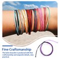 thumbnail image 3 of tredstone Braided Bracelet Adjustable Chic Multicolor Aesthetic Jewelry Drawstring Handcrafted Hand Rope Women Accessories for Teen Girls Purple+Black, 3 of 8
