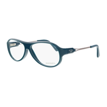 Diesel DL5061 Shiny Turquoise Classic Pilot Eyeglasses for unisex