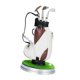 thumbnail image 2 of Bolsa de golf, portalápices, bolígrafos para palos de golf, práctico con base, artículos de escritorio de recuerdo para eventos, para golfista, padre, marrón, 2 of 8