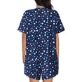 thumbnail image 3 of Lsque Colorful Stars Women's Short-Sleeved Pajama Set - 2 Piece Soft and Lightweight Sleepwear Set-4X-Large, 3 of 9